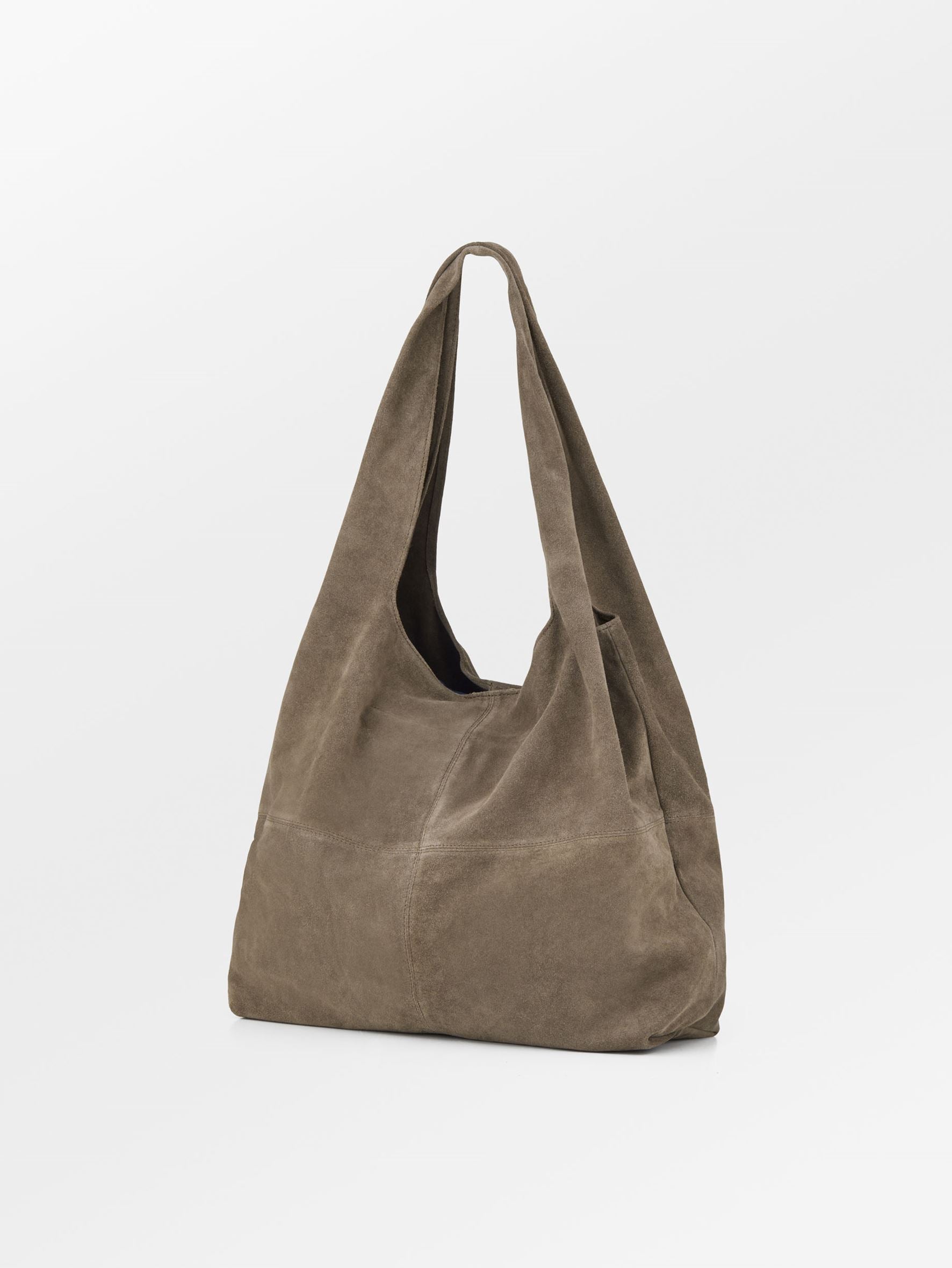 Suede Dalliea Shopper Bag - Light Brown OneSize   BeckSöndergaard.no