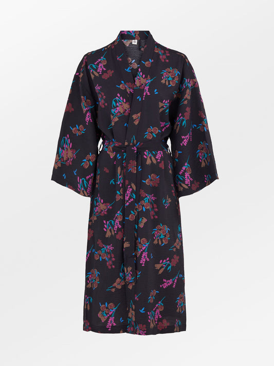 Becksöndergaard, Ivoria Floral Luelle Kimono - Black, homewear, sale, homewear, sale, gifts, sale