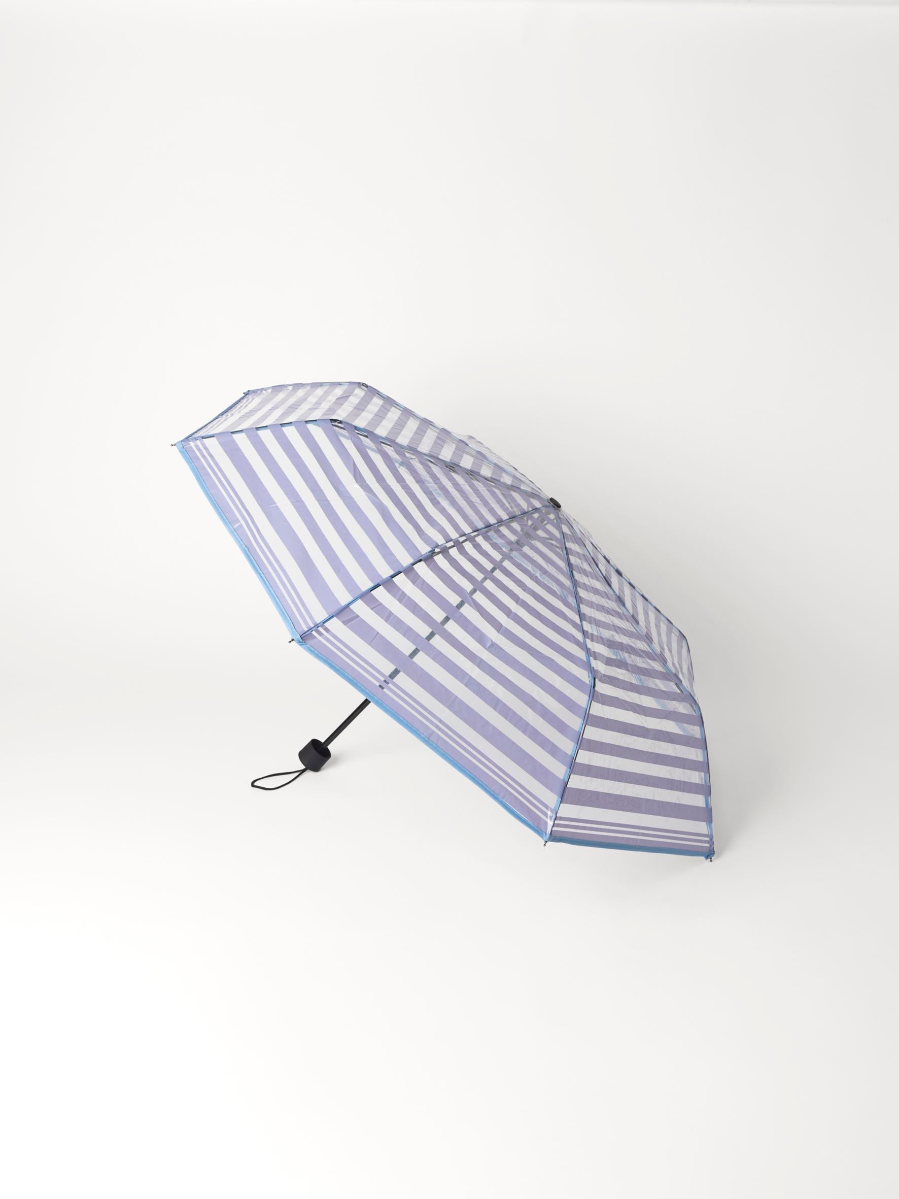 Striped Transparent Umbrella OneSize   BeckSöndergaard.no