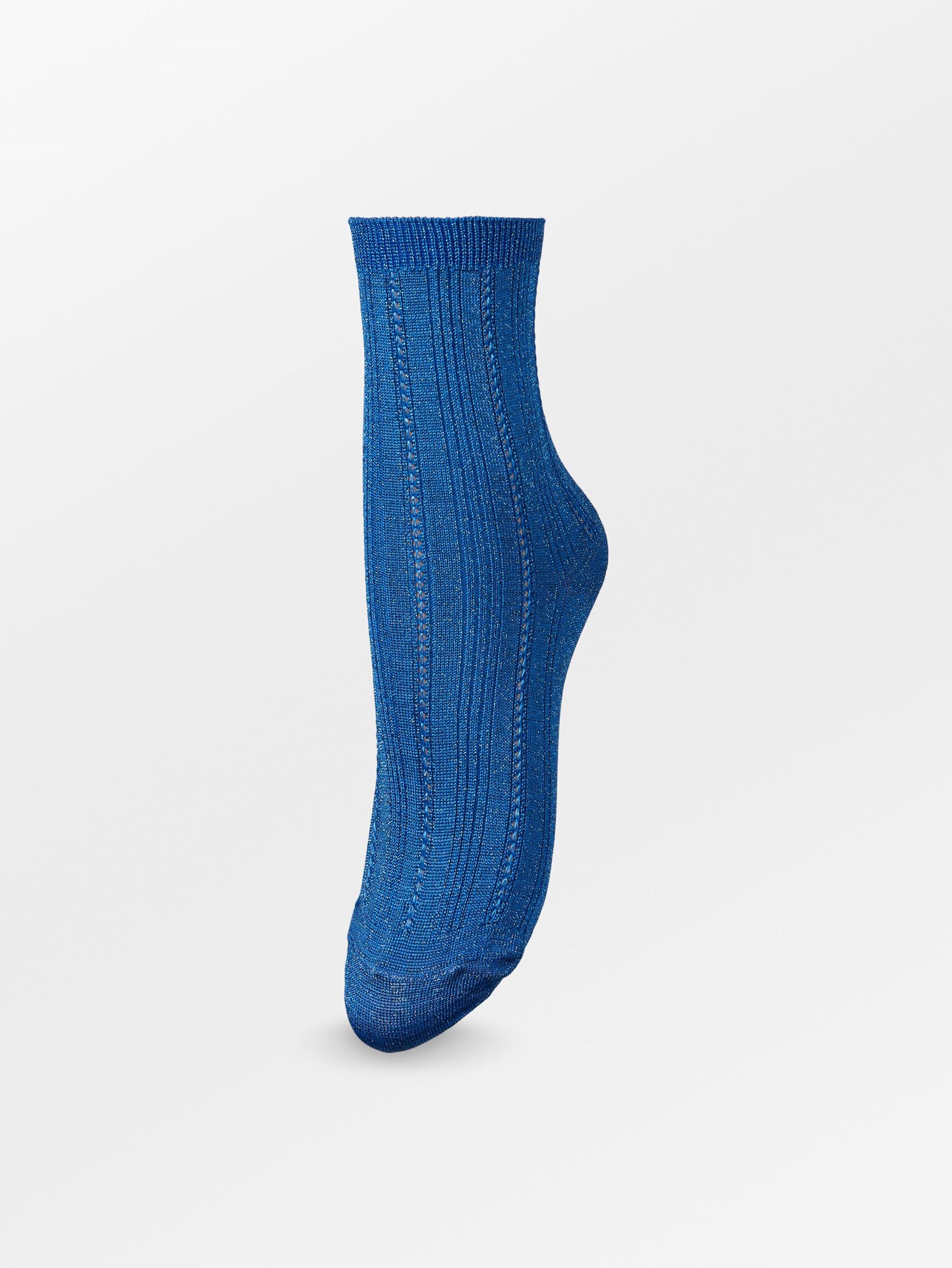 Glitter Drake Sock - Super Sonic Blue Socks   BeckSöndergaard.no