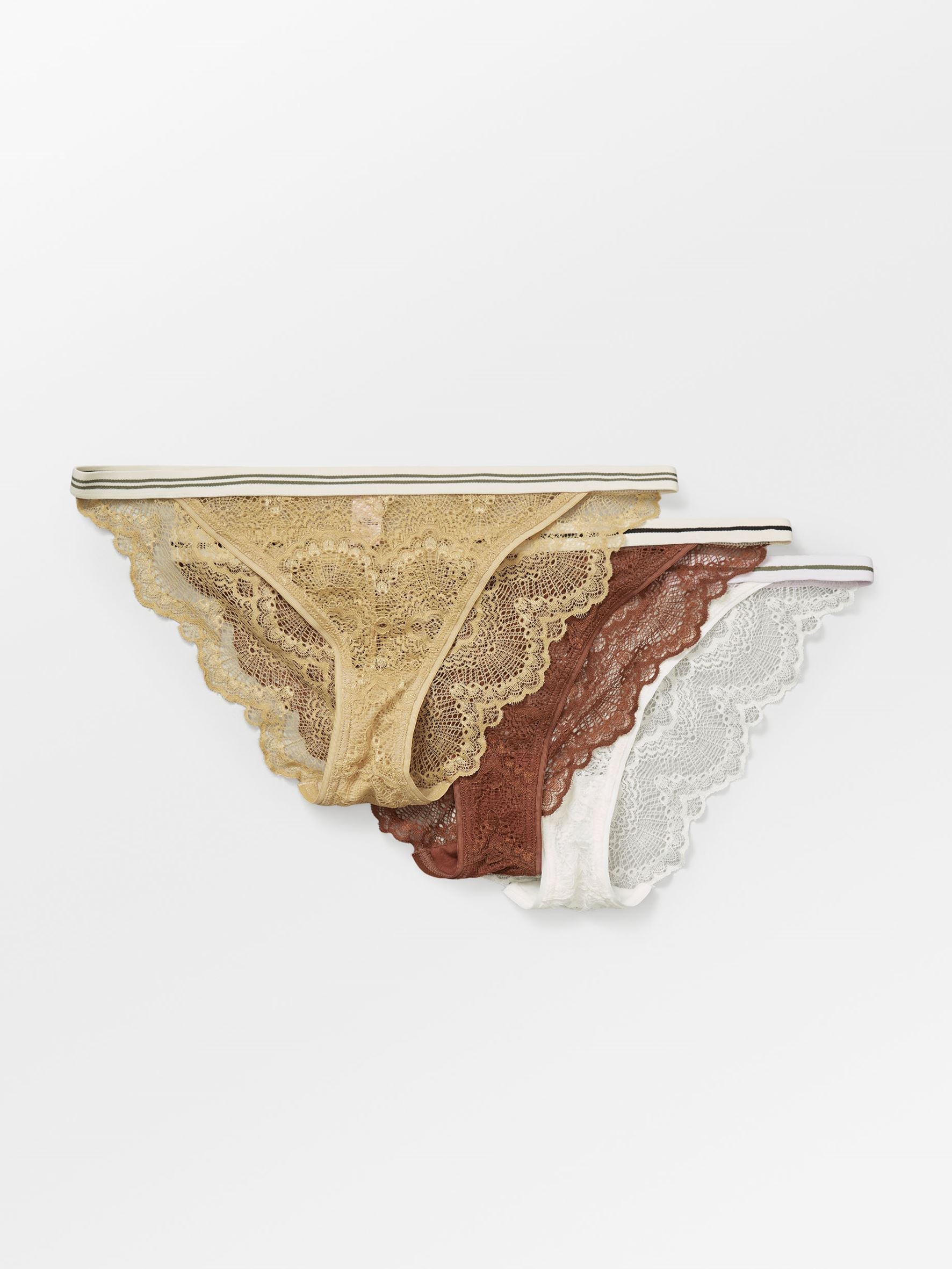 Wave Lace Ray Tanga 3-pack Clothing   BeckSöndergaard.no